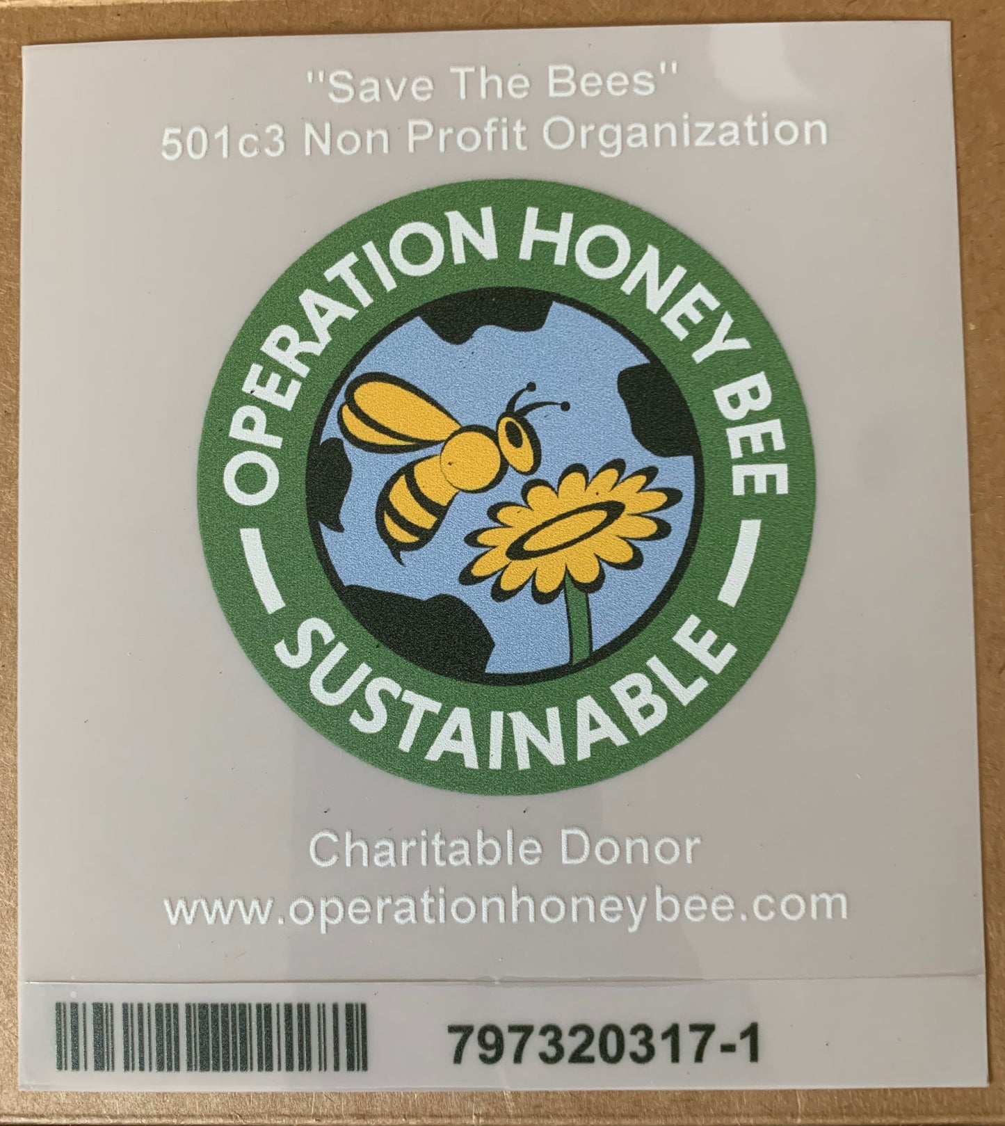 Charitable Donor Clear Decal 5"X 5"
