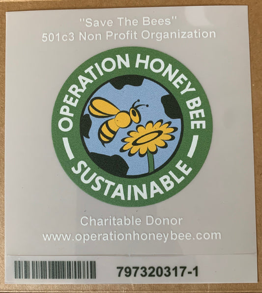 Charitable Donor Clear Decal 5"X 5"